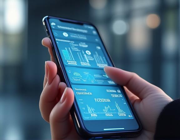 Fintech iOS app with biometric authentication and real-time banking dashboard